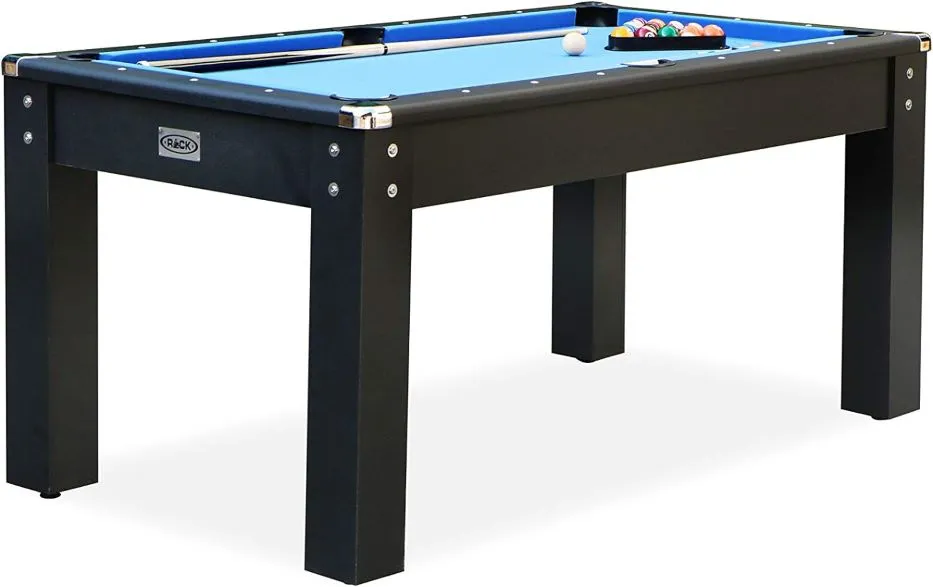 A Black colored RACK Bolton 5.5-Foot Pool Table.
