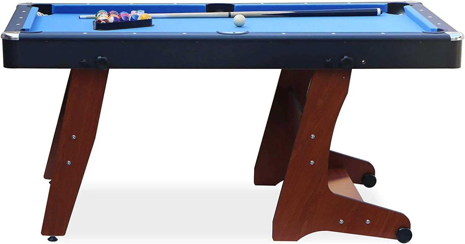 Side view of the RACK Drogon 5.5-Foot Folding Pool Table.