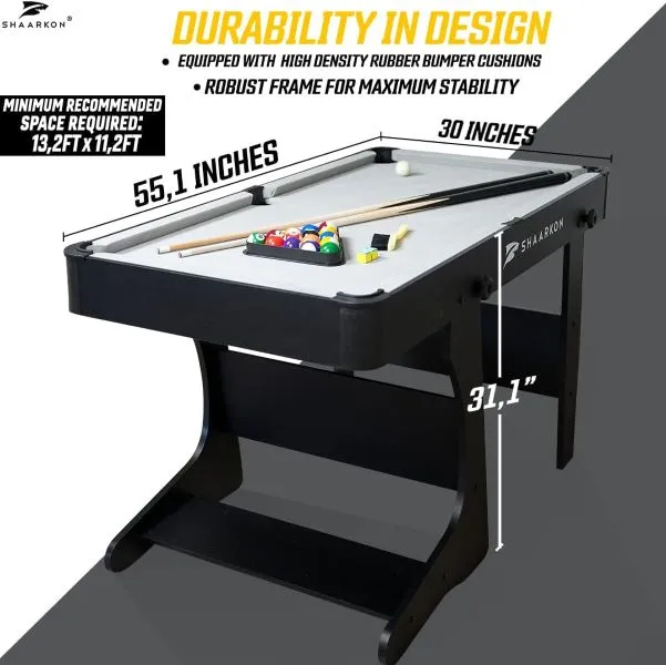 Specifications of Shaarkon 4.5ft Folding Pool Table