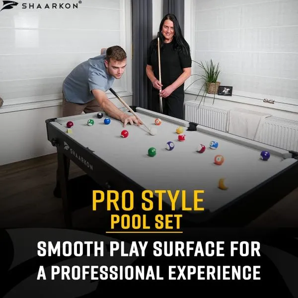 An image showing details of Shaarkon 4.5ft Folding Pool Table